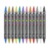Set de Marcadores Acrílicos de Doble Punta Nuevos Transfronterizos, Plumas de Dibujo Específicas para Arte, Marcadores de Pintura DIY para Niños
