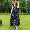 Novo Modelo 2026: Lindo Vestido de Praia da Ilha de Sanya, Vestido Regata sem Mangas, Vestido de Algodão e Seda Estilo Férias, Efeito Emagrecedor