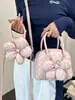 Bolso de mano de moda transfronterizo con lunares frescos, bolso tipo concha versátil de diseño nicho y moderno, bolso cruzado casual dulce con estampado floral