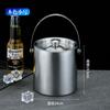 Cubo de hielo de acero inoxidable 304 cubo de hielo portátil cubo de cerveza bar KTV cerveza champán aislamiento cubo de hielo