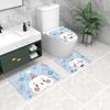 Tapete de Baño Tapete de Piso de Dibujos Animados Alfombra Doméstica Inodoro Tapete para Pies en Forma de U Resistente a las Manchas Lavabo Puerta Envío Directo Antideslizante