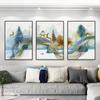 Pintura Decorativa para Sala de Estar Pintura de Parede de Fundo para Sofá Pintura de Parede Suspensa Moderna Simples Mural Estilo Nórdico Quarto Parede Tríptico