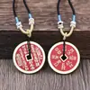 Em Estoque para Entrega Rápida Pingente de Moeda Fantasma da Montanha Cinnabar com Imitação de Latão, Decoração de Carro com Moeda Antiga de Bronze Oito Trigramas Taoístas