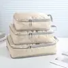 Bolsa de almacenamiento para viajes y actividades, juego de cuatro bolsas para clasificación y organización de ropa para viajes de negocios y de placer, almacenamiento de equipaje portátil