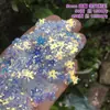 Lentejuelas para coser a mano DIY 5-150 mm Cuentas de Escenario Marino Escama de Pez Lentejuelas Grandes Brillantes Láser Iridiscente Dorado Luz Colgantes Pequeños