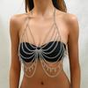 Cadena de cuerpo de metal con personalidad de moda transfronteriza de Europa y Estados Unidos, accesorios de discoteca para chicas calientes DL0032