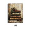 Pintura Decorativa Temática Estilo Retro Navideño de Amazon Transfronterizo Pintura sin Marco Sala de Estar Dormitorio Atmósfera Festiva Arte Pintura para Colgar