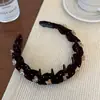 Diadema de terciopelo con cristales y dientes, estilo nuevo de principios de otoño, estilo coreano, diadema antideslizante para mujer