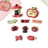 Set de Animales de Manzana de Dibujos Animados Accesorios de Resina para Manualidades Accesorios para el Cabello Pinzas para el Cabello Llaveros Dijes para Zapatos Materiales Al Por Mayor