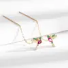 Accesorios Transfronterizos Pendientes de Pájaro Coloridos Pendientes Largos de Pájaro para Mujer Pendientes de Colibrí Lindos Pendientes de Animales Pequeños Venta al por Mayor