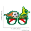 Gafas Temáticas de Fútbol del Mundial para EE. UU., Canadá y México Decoraciones para Fiestas Accesorios para Animar Accesorios para Fotos Marcos de Gafas de Fieltro