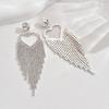 Aretes de Borla Corazón de Durazno Moda Lujo Ligero Europeo y Americano Alto Sentido Aretes Bohemios Aretes Lujo Ligero Venta al por Mayor