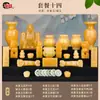 Frete Grátis SF Jade Natural Jade Bege Itens Funerários Ornamentos para Urnas Sepultamento Acompanhamento Funerário Produtos Funerários