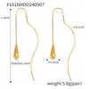 Brincos Femininos com Franja Gota Quente Transfronteiriços Design de Nicho de Luxo Leve Brincos de Aço Inoxidável Brincos Brincos Atacado