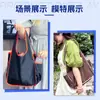Bolsa de Nylon Impermeável Bolsa de Compras Padrão Estampado com Logo Personalizado Bolsa de Moda DIY Tecido de Memória Bolsa para Copo de Água Feita Sob Medida