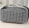 Bolsa de cosméticos portátil sencilla, bolsa de lona portátil, bolsa de almacenamiento de estilo europeo, impermeable y a prueba de polvo, bolsa de artículos de tocador de gran capacidad, bolsa para lonchera.