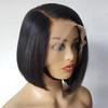 Comércio exterior europeu e americano peruca renda bob peruca cabelo humano artificial cobertura de cabeça perucas de cabelo humano frontal renda falsa