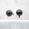 Aleación de Titanio G23 Negro Rosca Externa Bola F-136 Titanio Rosca Externa Remache Adecuado para Joyería de Perforación con Rosca Interna