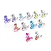 Aretes de aleación de titanio F136, aretes para cartílago, joyería para perforación corporal de titanio G23 con araña, rosca interna, cuerpo de circonita, venta directa del fabricante