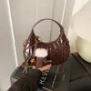 Bolsa de Mão Acolchoada Transfronteiriça para Mulheres, Novo Design de Nicho Outono/Inverno 2025, Bolsa de Ombro Único Transversal, Bolsa de Axila Formato Bolinho