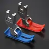 Pie prensatelas de plástico para máquina de coser Blue Lion MT18, tipo plataforma, grosor 1.0 mm, rojo/azul, accesorios para máquina de coser