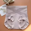 Atacado de Fábrica Transmissão Ao Vivo X Faixa Preta Cintura Alta Controle de Barriga Roupa Íntima Feminina Algodão Puro Antibacteriano Calcinha Feminina