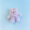 Colgante de Conejo de Dibujos Animados Muñeco de Peluche Broche Conejo de Perla Llavero Accesorios para Ropa Pequeños Regalos Pequeños Adornos Colgantes Accesorios