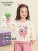 Roupa Infantil Panda Kaka Moletom Gola Redonda Meninas Roupas de Outono para Bebê Menina Top Casual de Outono Infantil Roupas de Bebê