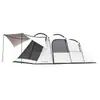 Barraca Grande Outdoor Land Wolf para 4-8 Pessoas Dupla Camada Estilo Camping Barraca Túnel Barraca Estilo Camping Um Quarto Dois Cômodos e Uma Sala de Estar