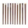 Palitos de Madeira Maciça para Asas de Frango Vintage Não Pintados e Não Encerados, Utensílios de Mesa Domésticos em Madeira Natural, Palitos de Madeira Antiderrapantes de Grau Alimentício Atacado