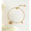 Plata de Ley S925 Estilo Coreano Diseño de Nicho Moda Pulsera Sencilla Estilo Coreano Otoño e Invierno Floral Joyería de Moda