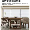 Escritorio Librero Grande de Madera Maciza Mesa Larga con Cajones para Retirar la Sala de Estar Mesa de Estudio para el Hogar Mesa de Comedor Banco de Trabajo Estilo Chino