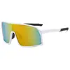 Gafas de Sol Deportivas de Marco Grande Transfronterizas Europeas y Americanas con Recubrimiento de Colores y Antirreflejantes para Ciclismo, Carrera al Aire Libre y Montañismo