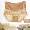 Roupa íntima de cintura alta que comprime a barriga para mulheres Verão fina Renda macia francesa Algodão no entrepernas Nova cueca que comprime a barriga para mulheres