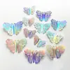 Juego de 12 Piezas de Pegatinas de Mariposa Hueca para Pared, Pegatinas Decorativas Festivas 3D Tridimensionales para el Hogar de Navidad, Decoración Tridimensional