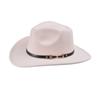 8445 Sombrero de Jazz Transfronterizo Europeo y Americano Sombrero de Vaquero Occidental Sombrero de Caballero Británico para Hombre Sombrero de Ala Ancha para Protección Solar al Aire Libre