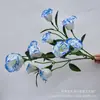 Eustoma grandiflorum 3 cabezas 6 cabezas platycodon grandiflorum paquete platycodon grandiflorum decoración del hogar boda diseño de sala de bodas guía de camino flores de seda hechas a mano