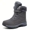 Zapatos de Algodón Cálidos con Forro Polar de Invierno Transfronterizos 2026 para Mujer, Botas de Nieve Casuales Resistentes al Desgaste Antideslizantes para Exteriores para Hombre