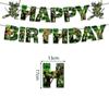 Nuevos suministros para fiesta de cumpleaños de las Tortugas Ninja, bandeja de papel para las Tortugas Ninja, vasos de papel, banderas para tirar, suministros para fiesta de cumpleaños, decoración