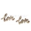 Venta directa de origen de fábrica para niños de preescolar hecho a mano DIY pintado letras LOVE parche de madera HEIIO