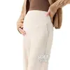 Pantalones de Maternidad de Lana Acetato para Primavera y Otoño 2026 Estilo Nuevo Pantalones de Maternidad con Soporte para el Vientre Pantalones de Pierna Ancha Pantalones de Pierna Recta Pantalones Largos