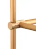 Tubo Redondo de Liga de Alumínio 18mm Dourado Simples Prateleira de Armazenamento Estante 11 Coluna de Chão Pendurada Conector de Rack de Exibição Preto