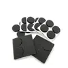 Almohadillas de EVA autoadhesivas en cuadrícula negras redondas para patas de mesa y silla, almohadillas adhesivas de espuma protectora, almohadillas de esponja para muebles antideslizantes