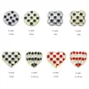 Joyería para uñas nueva al por mayor trébol de cuatro hojas redondo amor tablero de ajedrez aleación gota de aceite taladro para uñas decoración de taladro para uñas