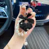 Novo Laço Fio de Pérolas Cheio de Diamantes Chaveiro de Amor Estilo Coreano Chaveiro de Carro Pingente Criativo para Bolsa Atacado