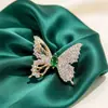 Broches de Borboleta Mais Vendidos no Atacado, Broches Elegantes e Criativos Estilo Barco de Noite, Incrustados com Diamantes em Madrepérola, Broches Versáteis de Luxo Leve