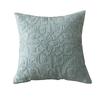 Funda de almohada con diseño de flor de plato bordado con hilo de anestesia completa estilo americano para habitación modelo, villa, cafetería, cojín de sofá de lino bordado