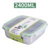 Acero Inoxidable Material 304 Caja para Comida Fresca Comida Empaquetada Caja para Comer Caja de Almacenamiento de Frutos Secos Transfronteriza Caja Redonda Doméstica para Conservar Fresco