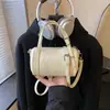 Nova Bolsa Quadrada Pequena Exclusiva de Alto Padrão para Mulheres da Primavera de 2026, Simples, Moderna, Versátil, Bolsa de Mão e Bolsa Transversal Adequadas para o Trabalho