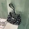 Estilo Coreano 2026 Outono Nova Bolsa de Ombro para o Trabalho Bolinhas Doce Bolsa de Axila Moda Simples Design de Nicho Bolsa de Ombro Única Transversal